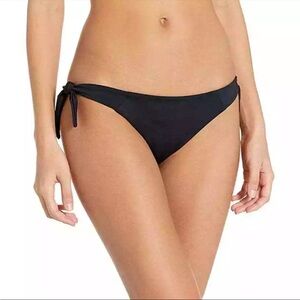 Volcom Simply Solid Seamless Tie Side Eco True Bikini Bottom - Black